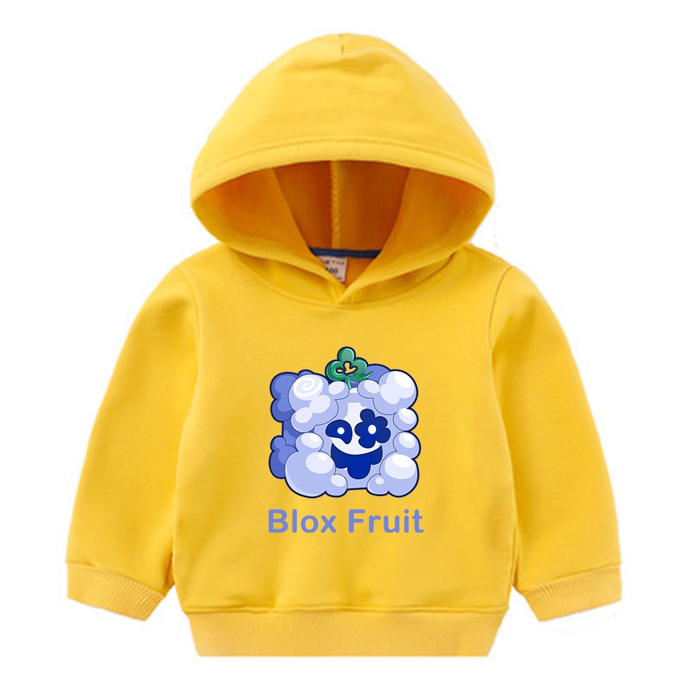 Smoke Fruit Blox Fruit Children's Hoodie Children's Casual Cartoon Boys and Girls' Top Hoodie