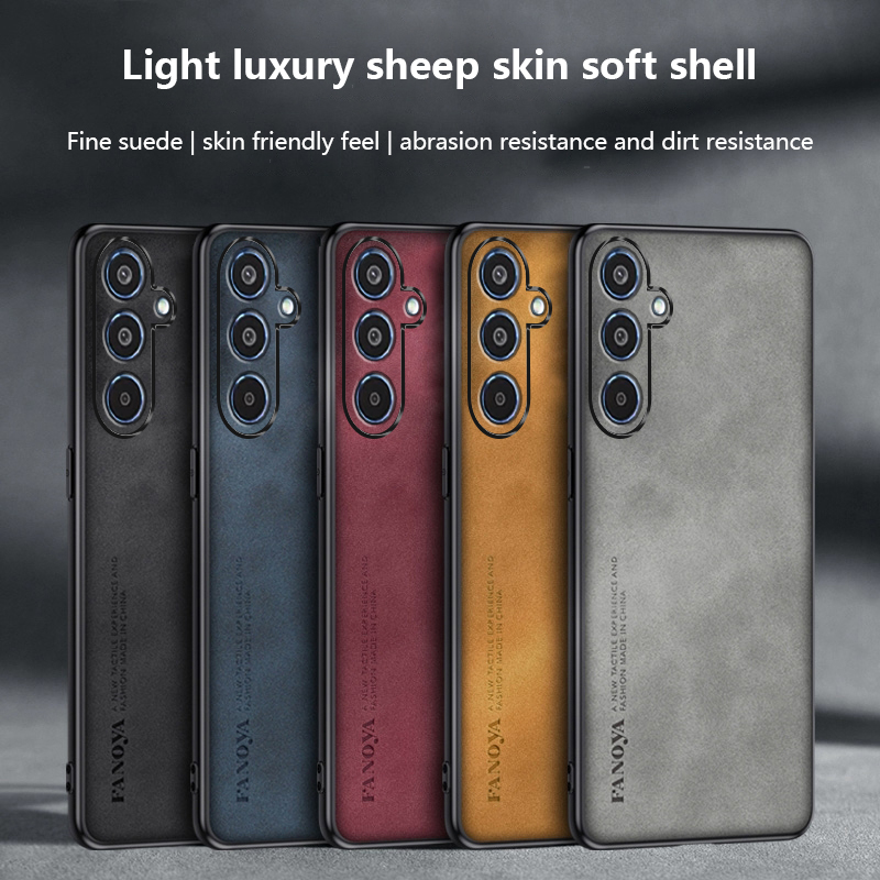 Tokifu%20For%20Samsung%20Galaxy%20M35%20Lambskin%20Leather%20Pounch%20Silicone%20Shockproof%20Case%20Slim%20Back%20Cover%20-%20Image%202