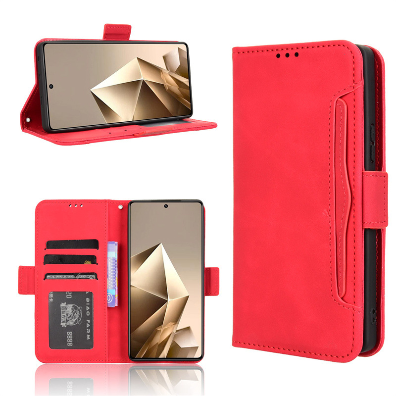 Infinix Note 50 4G/Note 50 Pro 4G Wallet Case with Card Holder, Leather Kickstand Card Slots Case. 