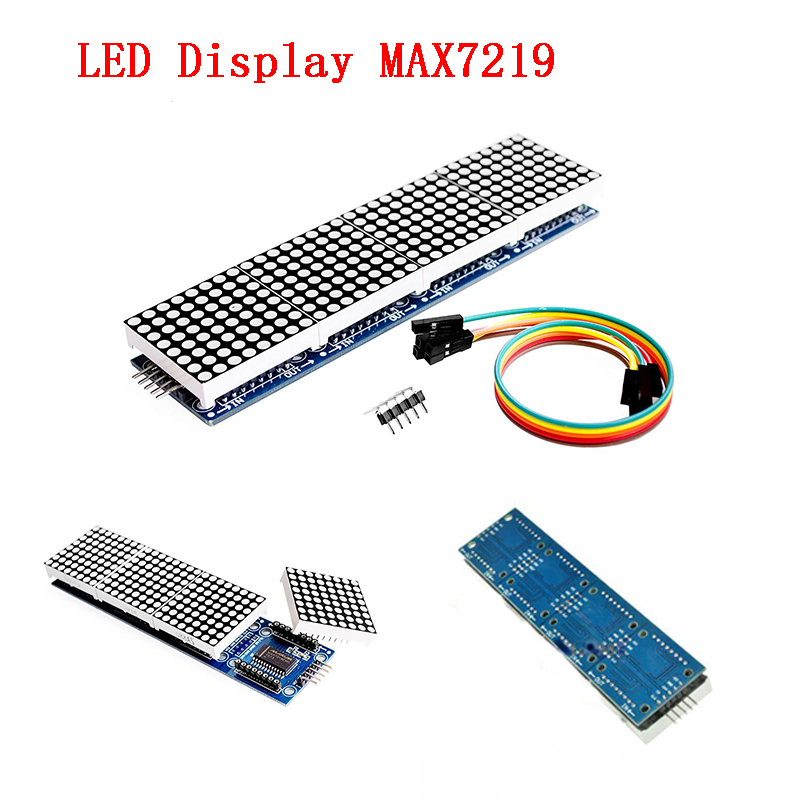 Red Micro Display Module 【Unique features】MAX7219 LED Display Dot Matrix Module Microcontroller ...