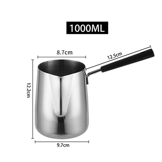 Konco 304 Stainless steel coffee frother Jug 350ml/600ml/1000ml Milk Frothing Pitcher Stainless Steel Custom Coffee Mugs Milk Steaming Frothers for Espresso Machines