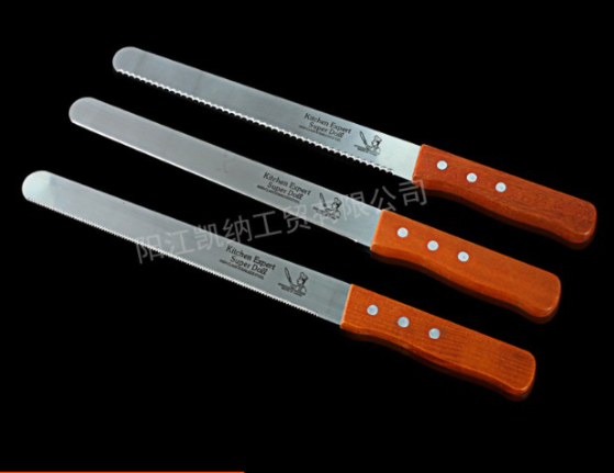 Dao Cắt Bánh Thép Không Gỉ Cán Gỗ