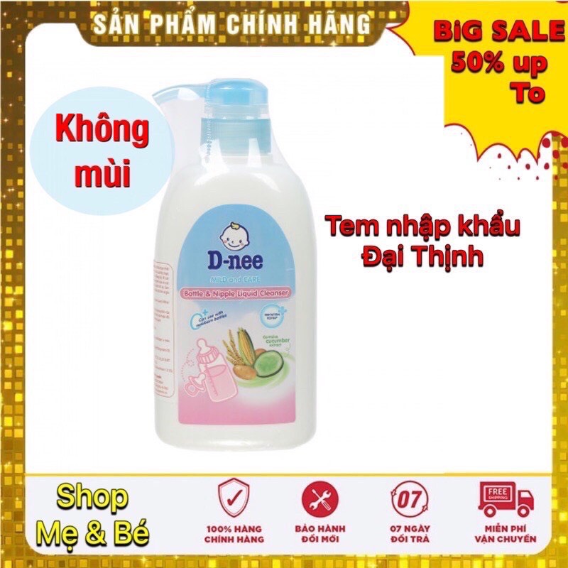 NƯỚC RỬA BÌNH SỮA DNEE ORGANIC 620ML, 600ML DATE MỚI NHẤT