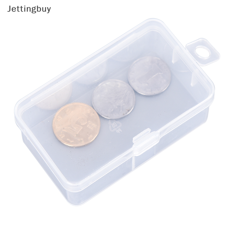 [Jettingbuy] Flash Sale 1 hộp đựng đồ hộp đựng kẹo vật liệu PP nhựa trong suốt đựng chip nhỏ