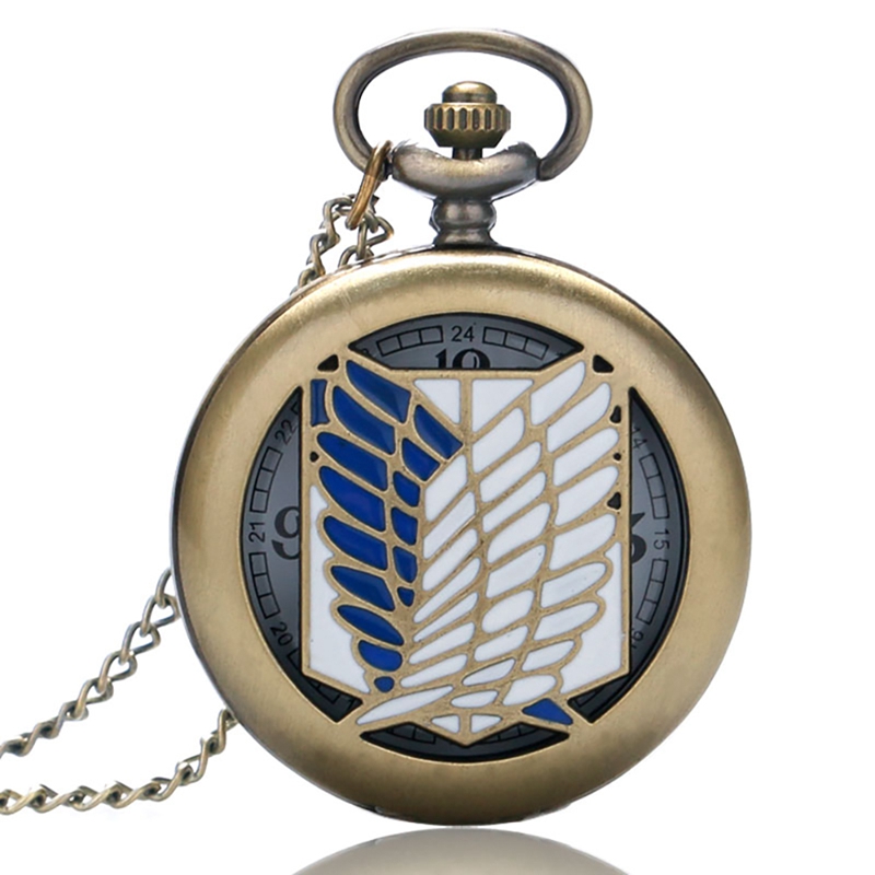 High-quality】Unique Pocket Watch Attack on Titan Scouting Legion