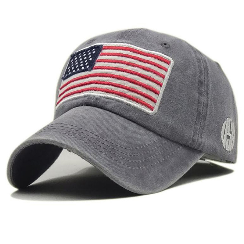 Minwen USA American Flag Patch Hat Military Tactical Operator Detachable Baseball Cap