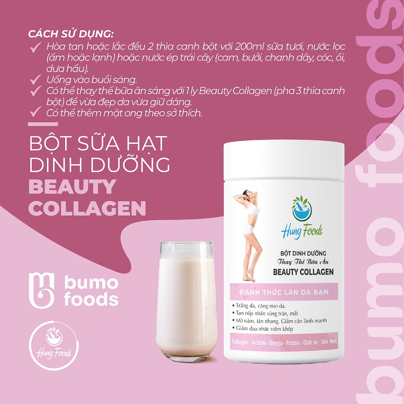 Bột sữa hạt dinh dưỡng Beauty Collagen (500gram)