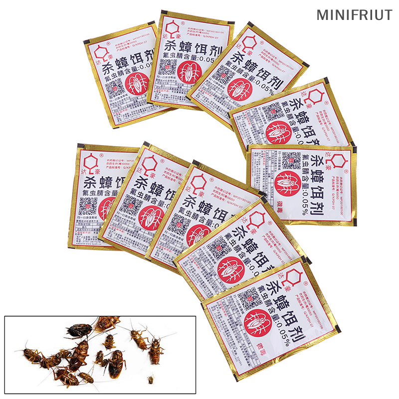 🌸[ low price sale ] 10 Túi mồi diệt côn trùng mồi bột gián bẫy bẫy gián