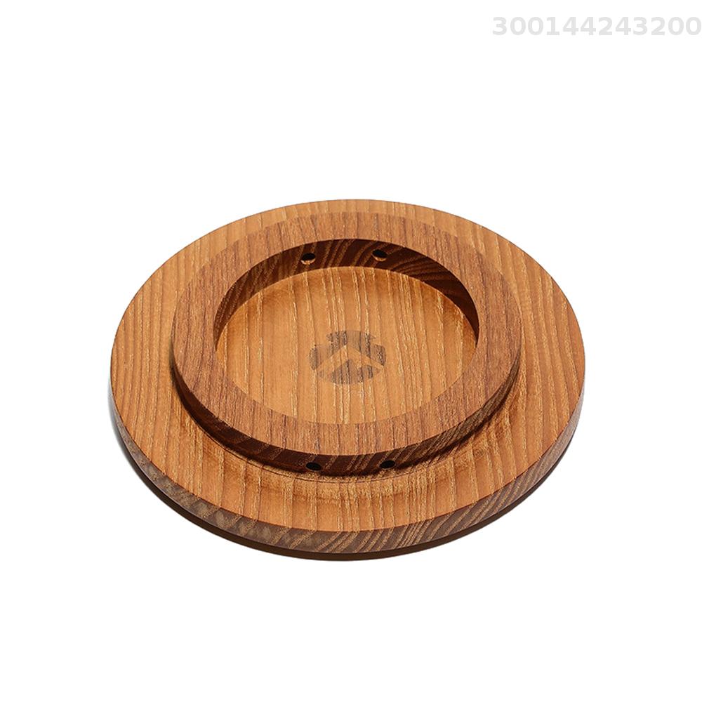 CAMPINGMOON Thickening Black Walnut Sierra Bowl Lid Easy Storage Outdoor Sierra Bowl Cover Camping Picnic Sierra Bowl Wooden Lid Portable Sierra Bowl Accessory