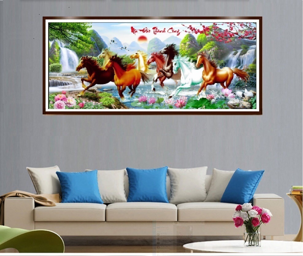 Tranh thêu mã đáo thành công