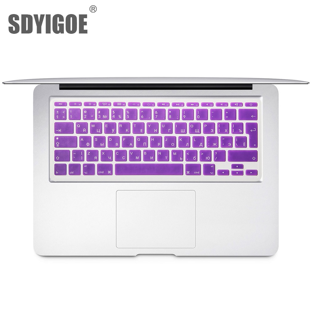 For mac book air 11 inch n colorful keyboard film eu silicone keyboard protector cover for air11.6 a1465 a1370 ru