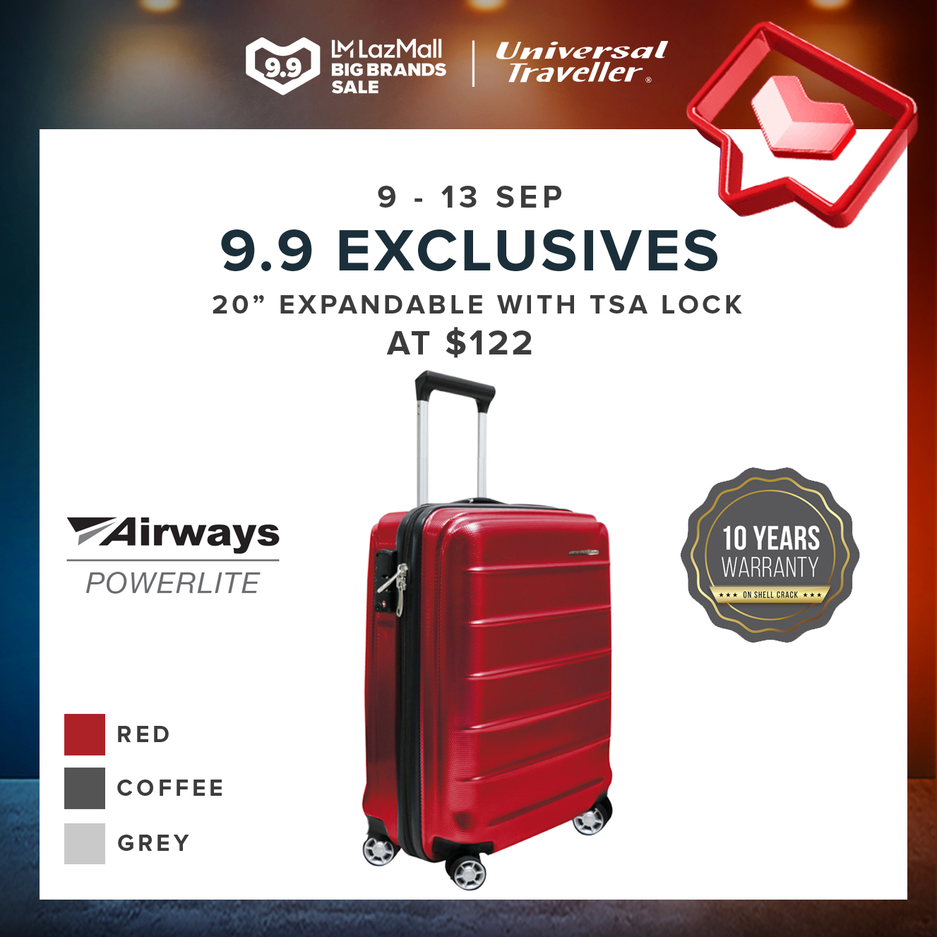 airways luggage universal traveller review