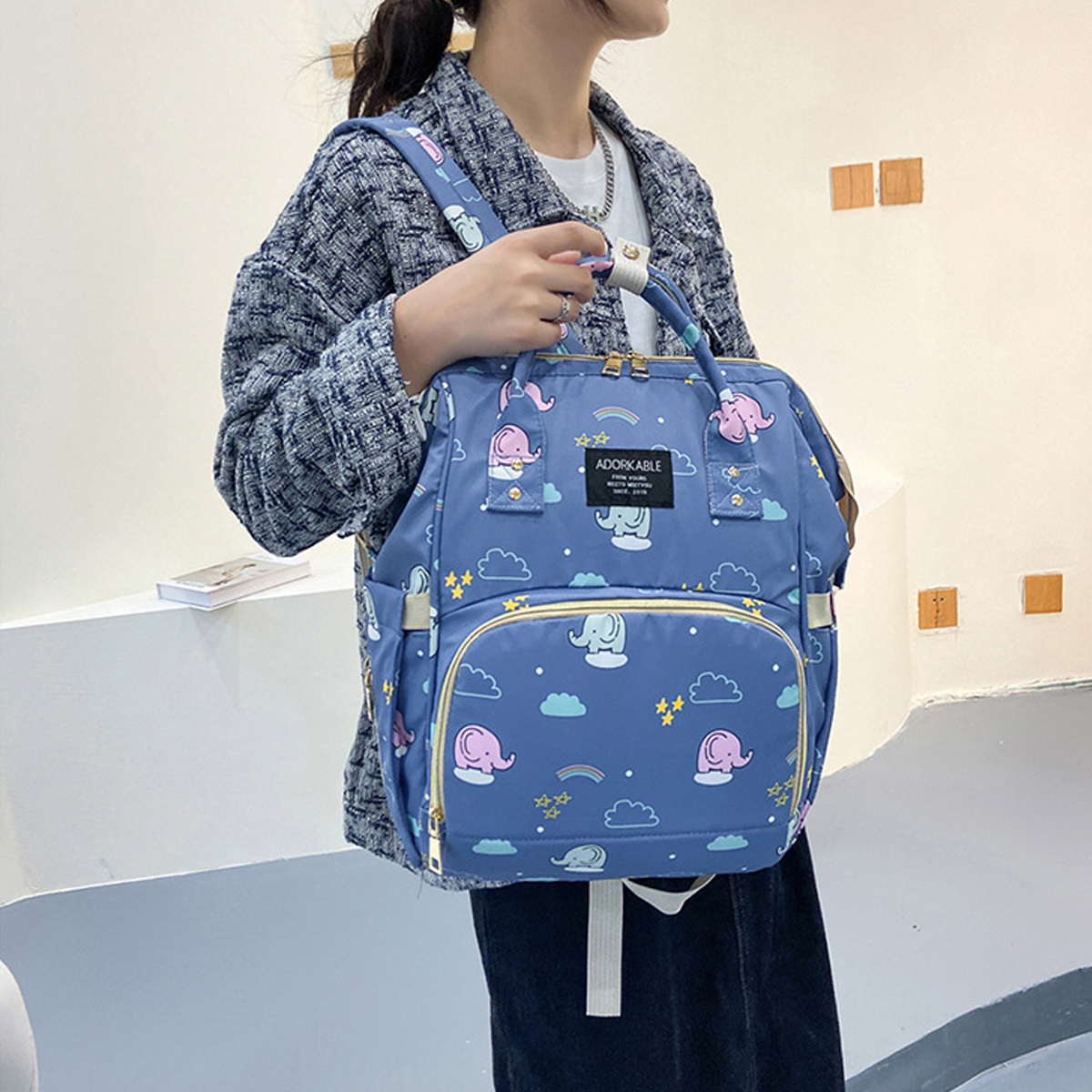 Balo Bỉm Sữa Cho Mẹ Và Bé (BL23), Túi Đựng Đồ Sơ Sinh