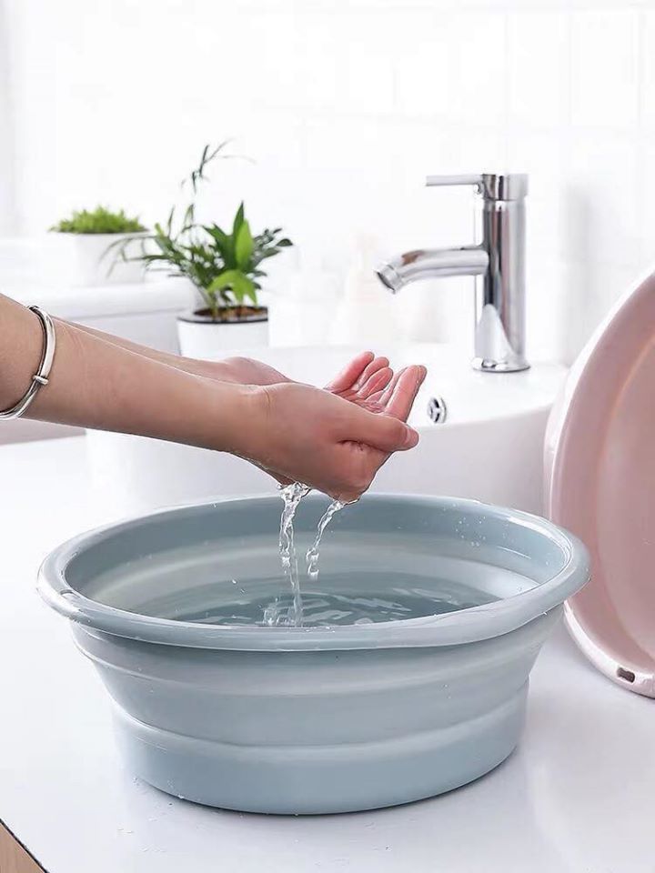Thau chậu xếp gọn, thau giặt đồ