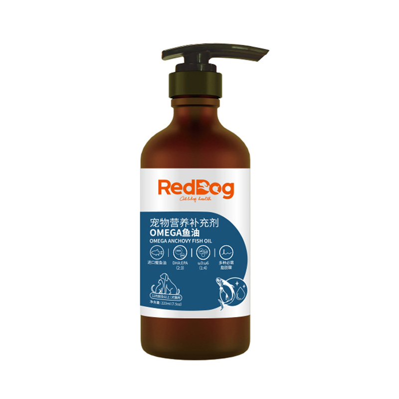 Red Dog 223ML Fish Oil Lecithin Special for Hair Care and Skin Care for Cats and Dogs Improve The Heart and Joints