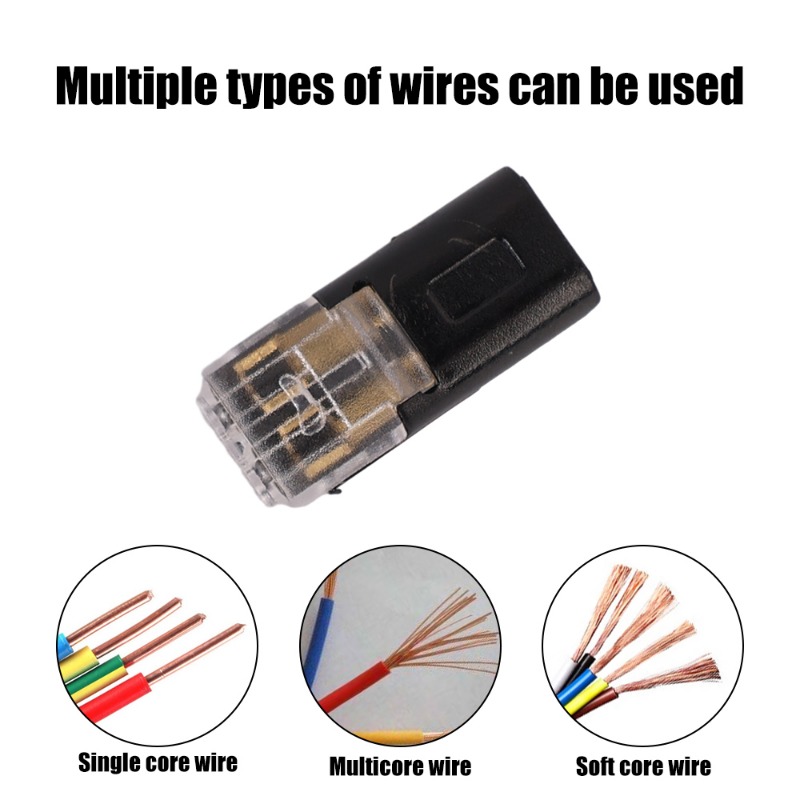 20 cái xe nhanh chóng đầu nối dây điện chống nước an toàn 2 Pin cách cáp đầu cắm kết nối điện Snap solderless phụ kiện tự động