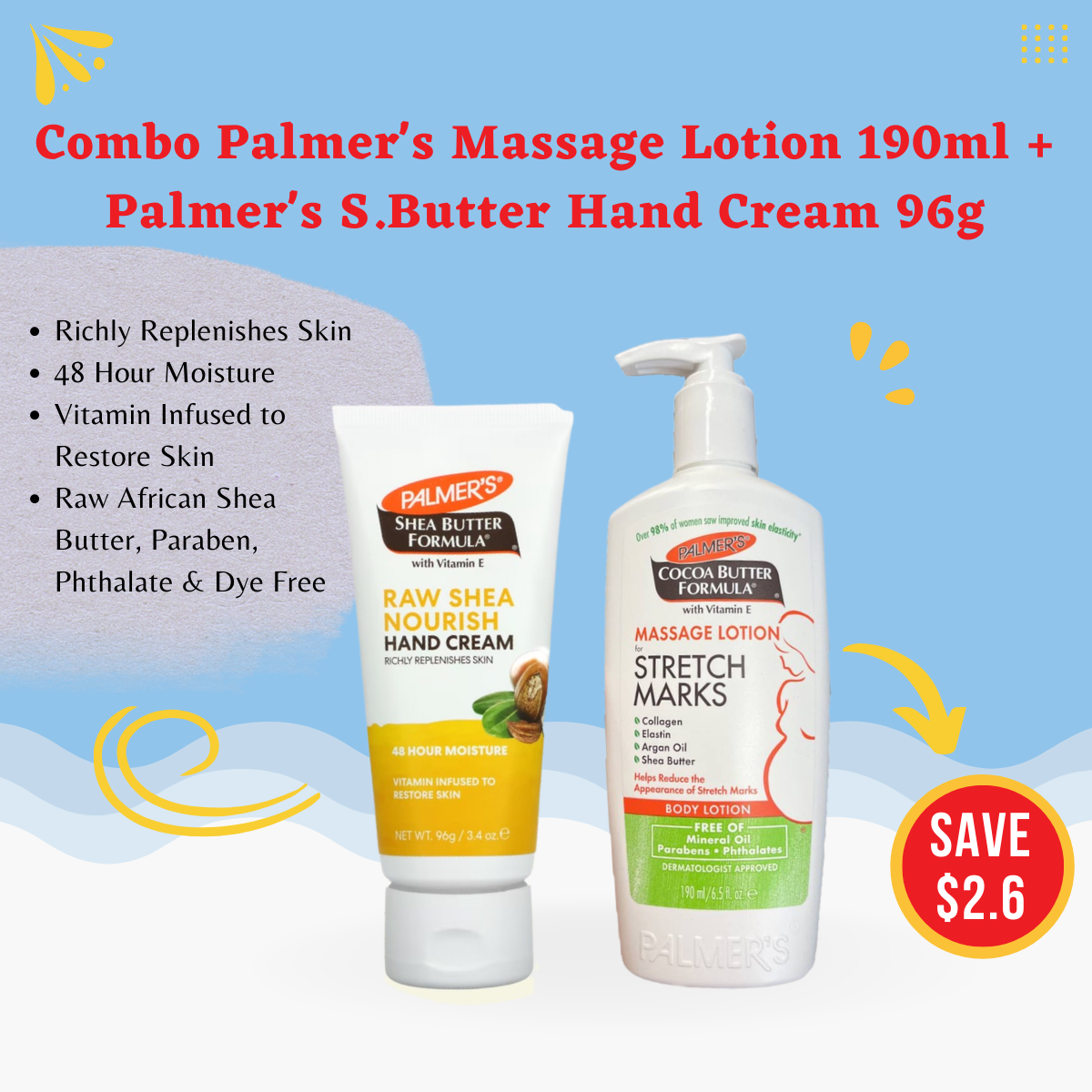 Palmer's, Cocoa Butter Formula, Body Lotion, Massage Lotion for Stretch