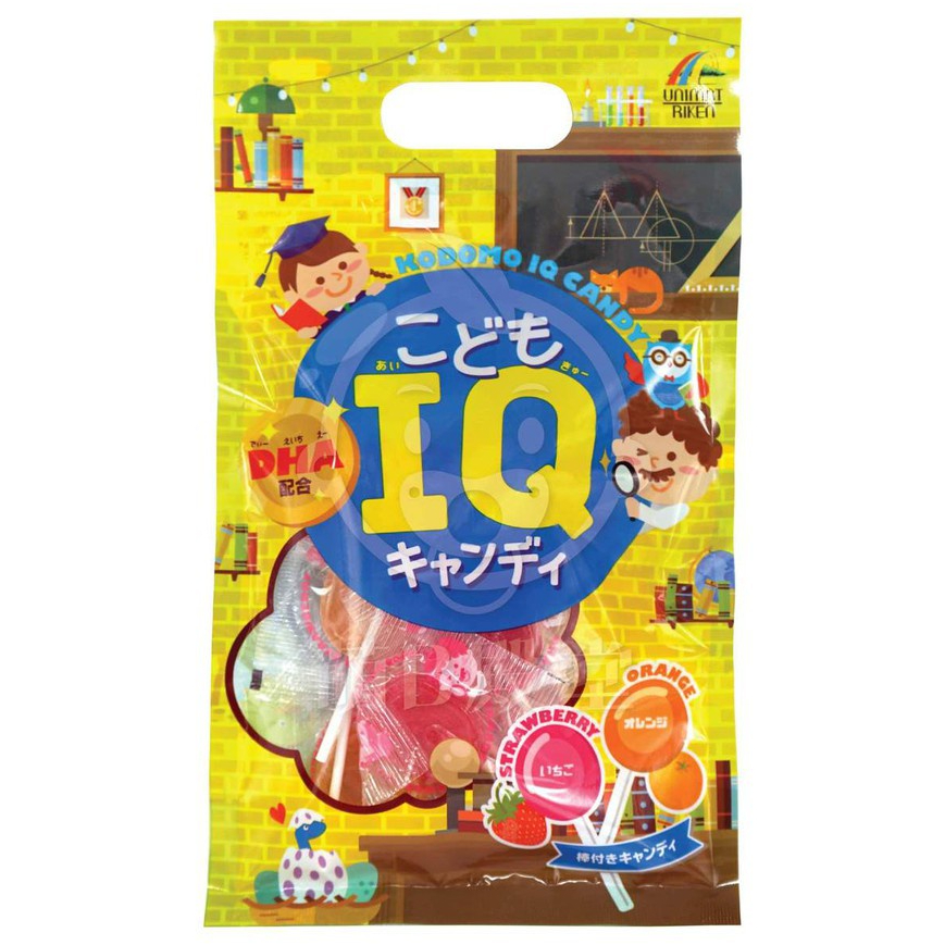 Kẹo mút kodomo iq/ca bổ sung canxi & dha vị trái cây cho bé từ 12m+