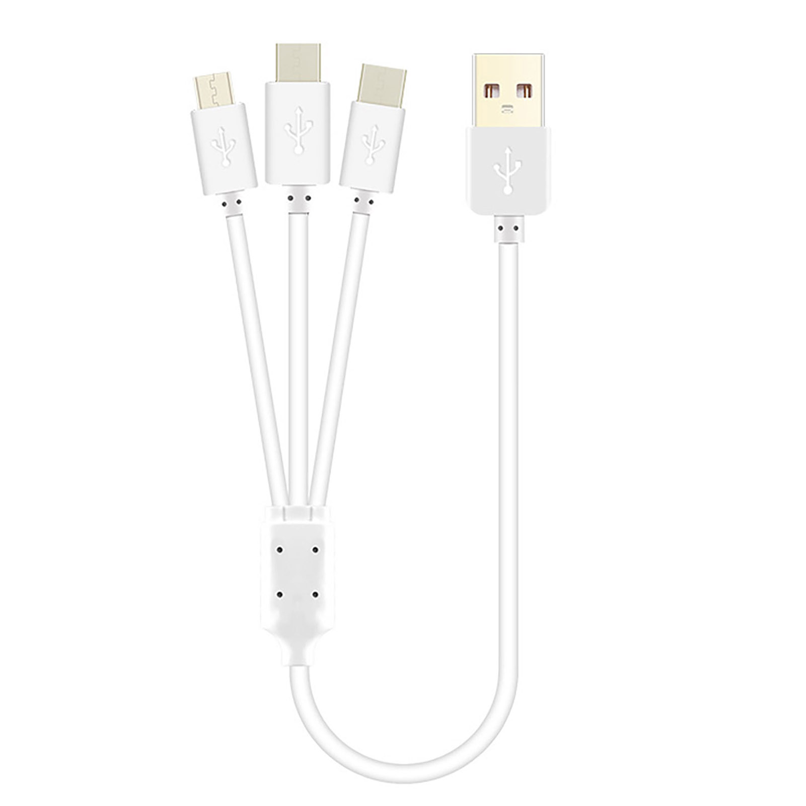 Eguan Data Cable 3 in 1 Fast Charging Cable for Iphone Android Phones Tablets Universal Micro Usb Type-c Data Cord