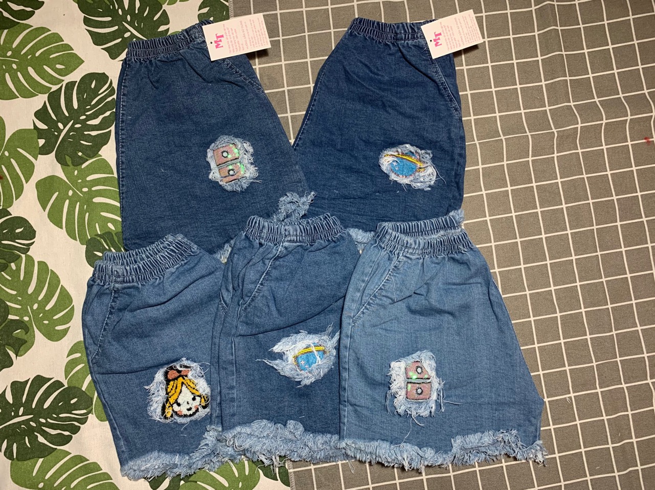 Quần short, quần đùi jean nữ thời trang lưng thun dễ mặc
