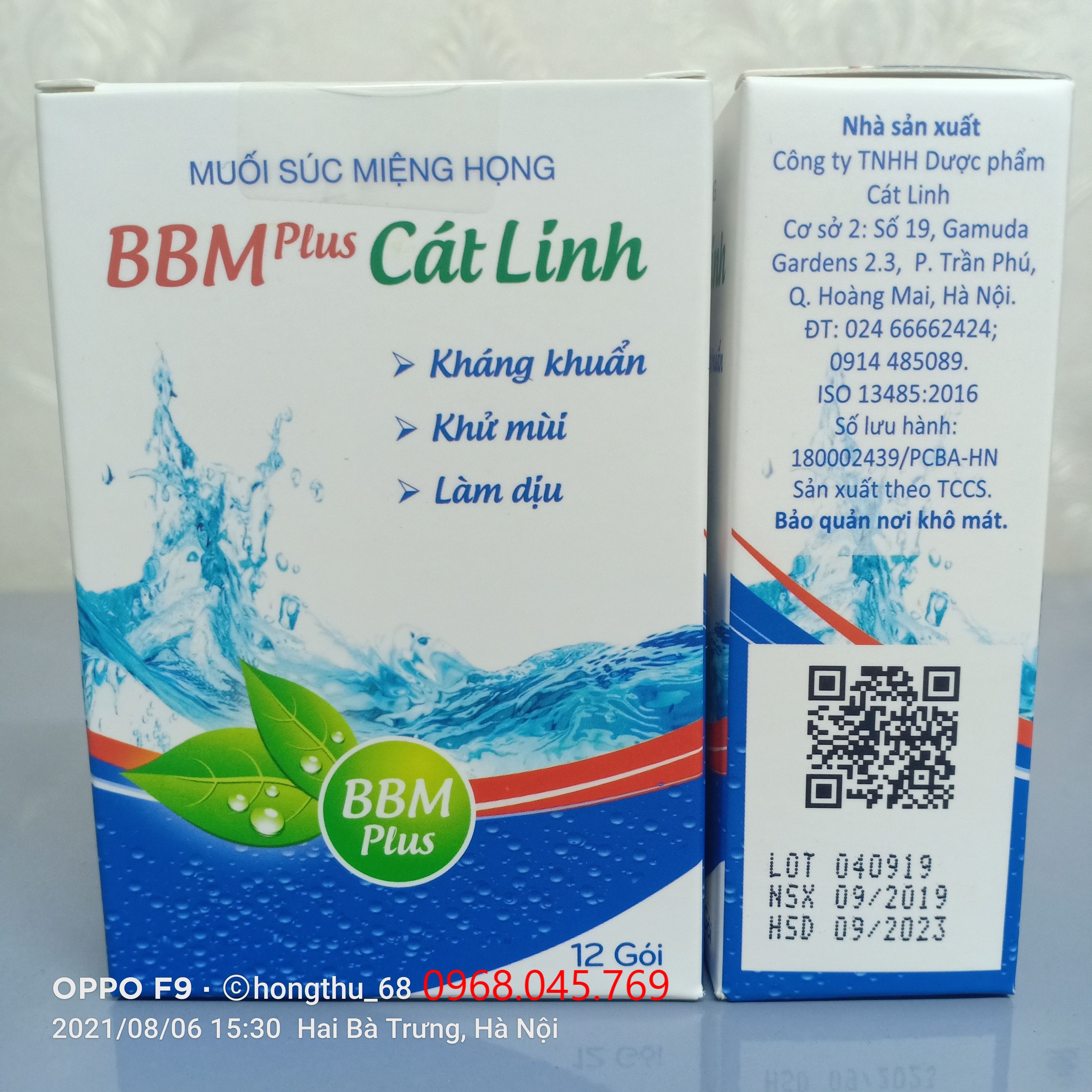 Muối súc miệng họng BBM Plus Cát Linh