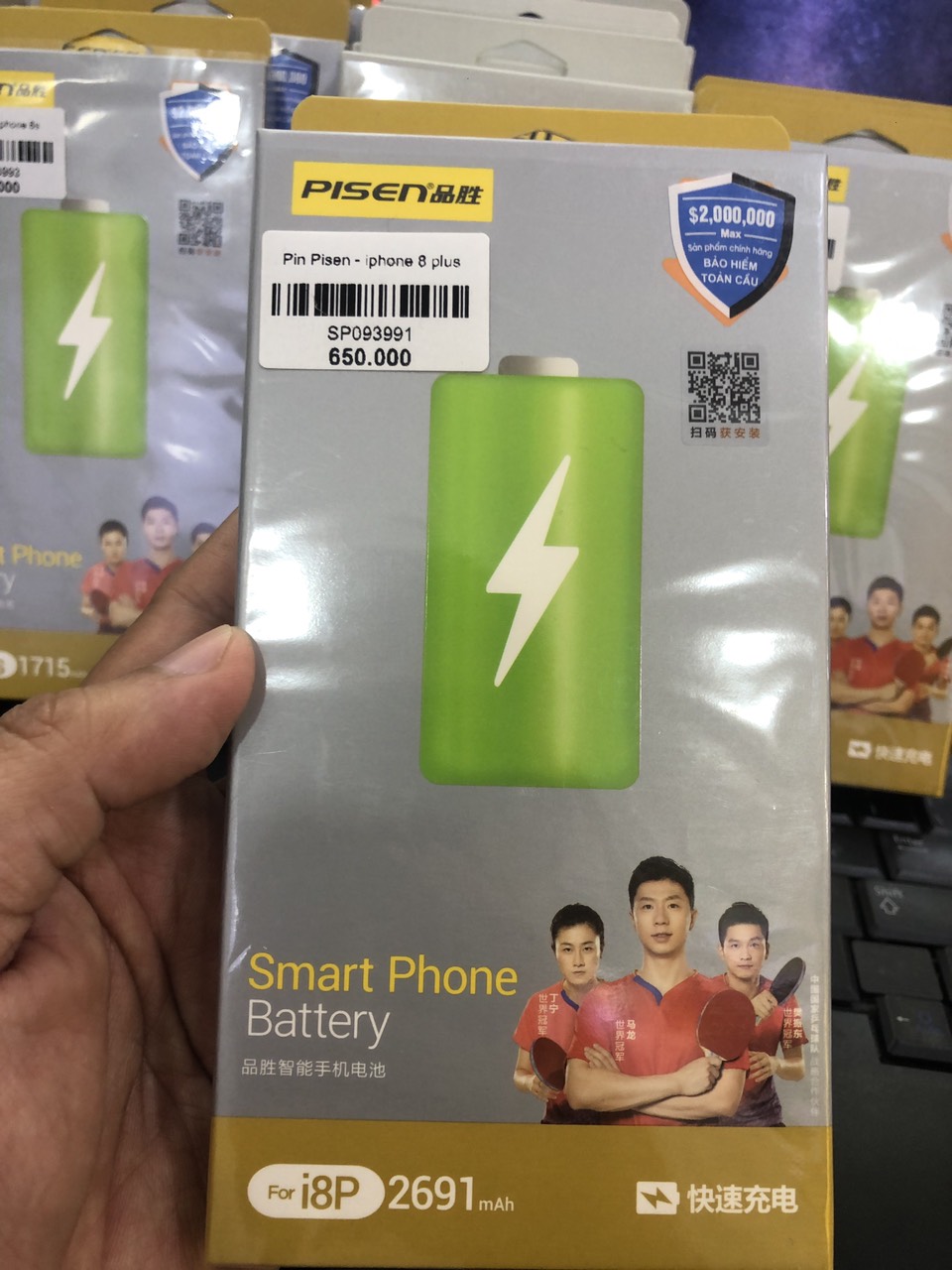 Pin Pisen dành cho iPhone từ iPhone 6 đến iPhone 11 Pro Max