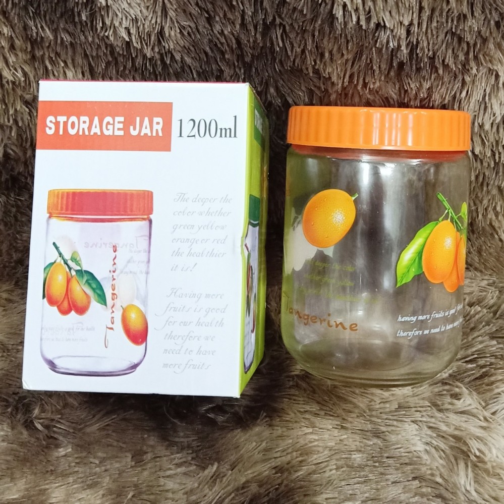 Lọ thủy tinh nắp nhựa 1,2l