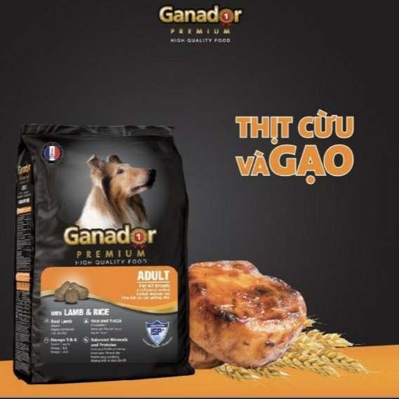 THỨC ĂN CHÓ GANADOR CỪU&GẠO 3KG