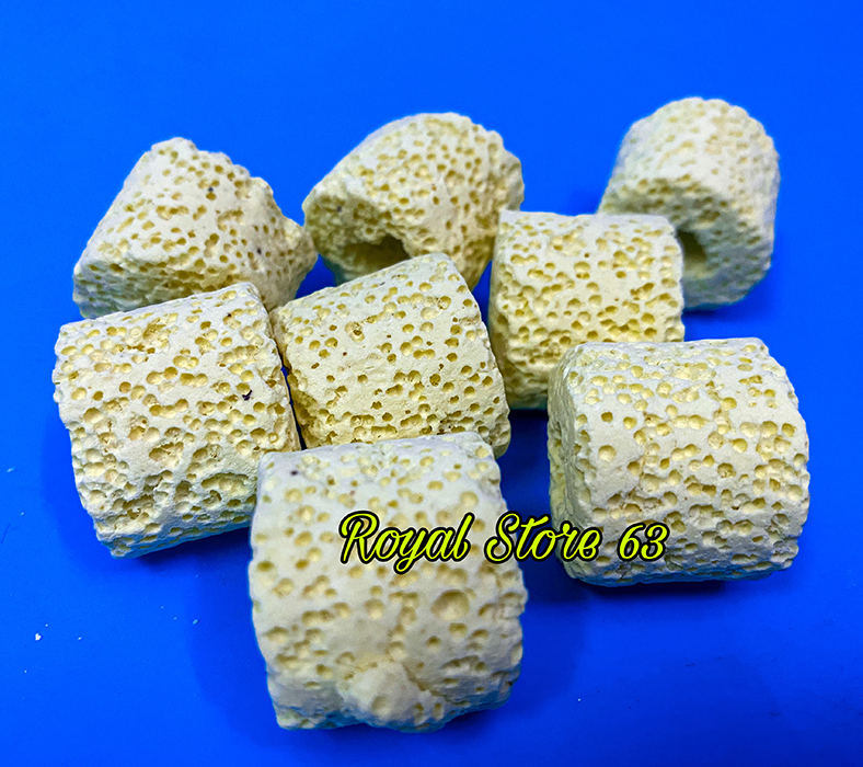 Sứ lọc vật liệu lọc cho bể cá cảnh (Sứ bi vàng) (1kg)