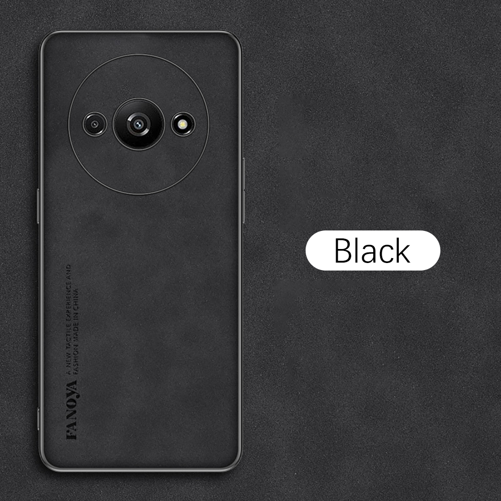 Sheepskin Leather Case For Xiaomi Redmi A3 Silicone Shockproof Bumper Coques Cover For Xiaomi Redmi Xiaomi Redmi A3 A3 2024