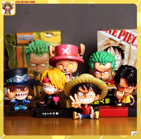 Mô Hình One Piece Luffy Zoro Bộ Các Nhân Vật Trong Phim Hoạt Hình Đảo Hải Tặc Cao 12cm Tượng Figure – OnePiece – Anime