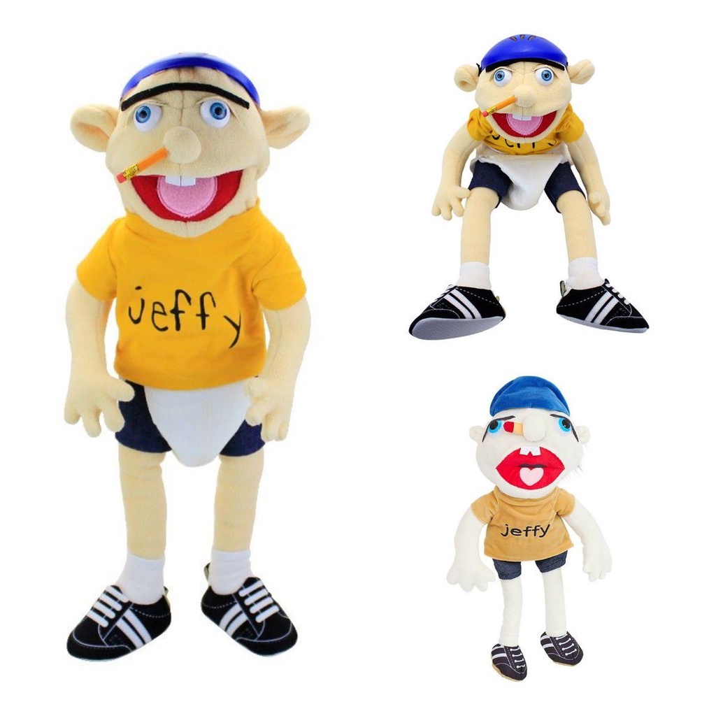 38/60cm Jeffy Puppet Cartoon Jeffy Puppet Plush Toy Jeffy Dolls Soft  Stuffed Peluche Jeffy Figurine Playhouse Birthday Kids Gift