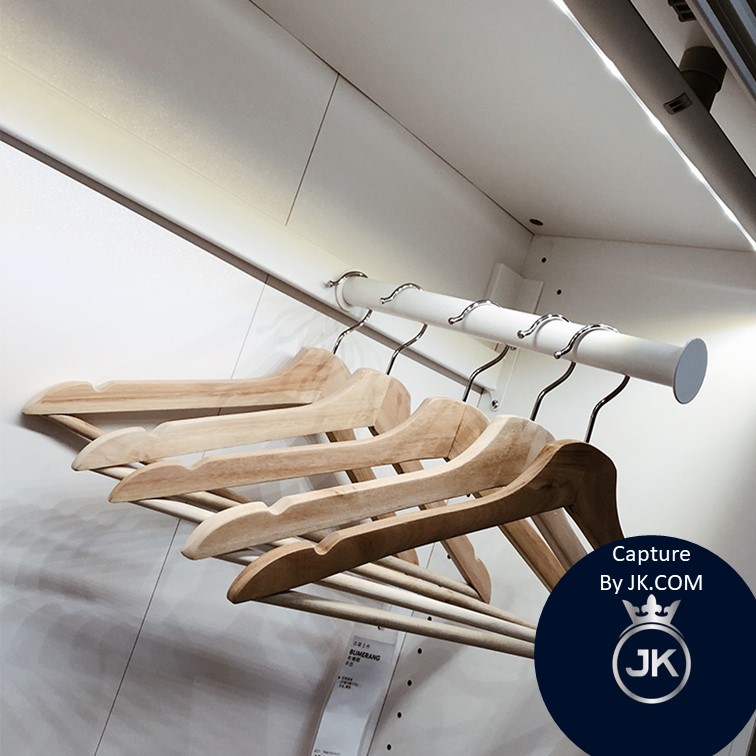 iKea [8pcs] BUMERANG Cloths Hanger, Clothes Hanger Natural, White