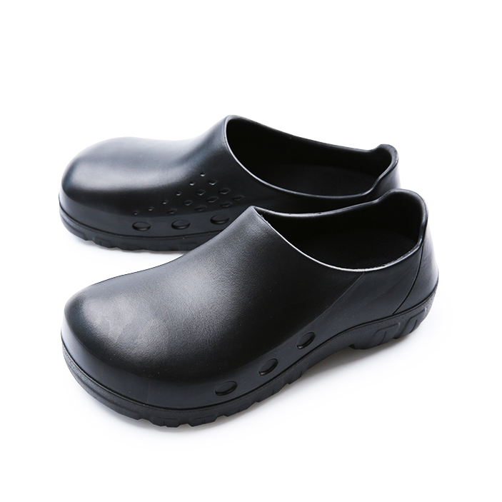 EIFAK Steel Toe Chef Shoes for Men Slip on Kitchen Shoes - Oil Water ...