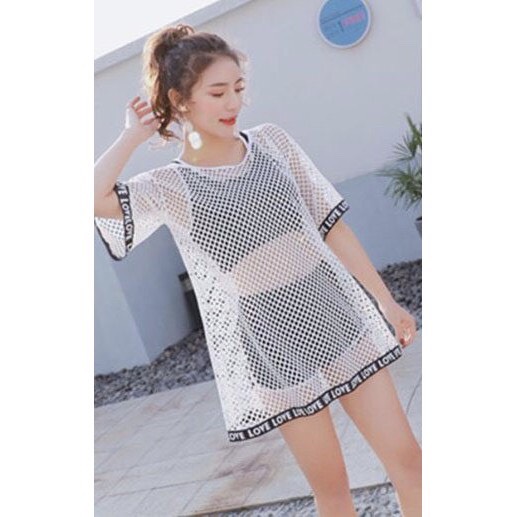 Bộ đồ bơi nữ, bộ tập, bộ bikini 3 món có lưới ngoài sang chảnh