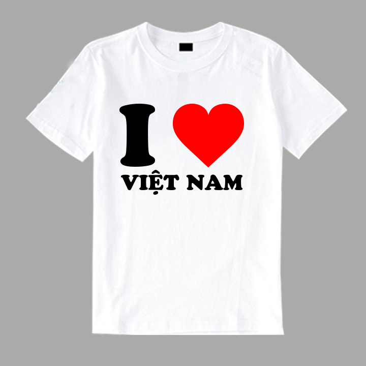 Áo thun nam nữ tôi yêu việt nam tay ngắn đủ màu đủ size