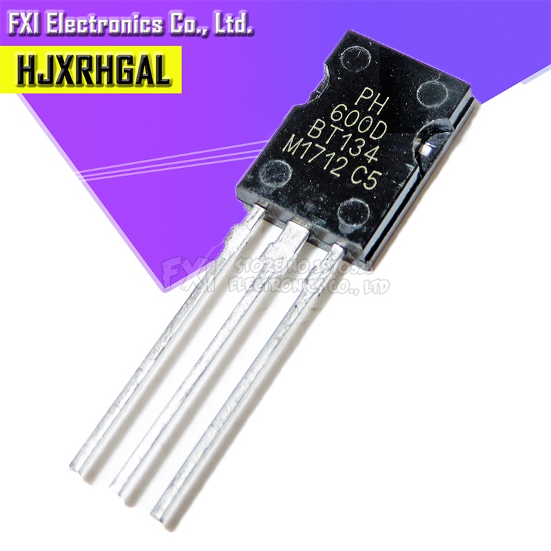 10pcs bt134-600d to-126 bt134-600 to126 600v 4a triacs rail triac new integrated circuit