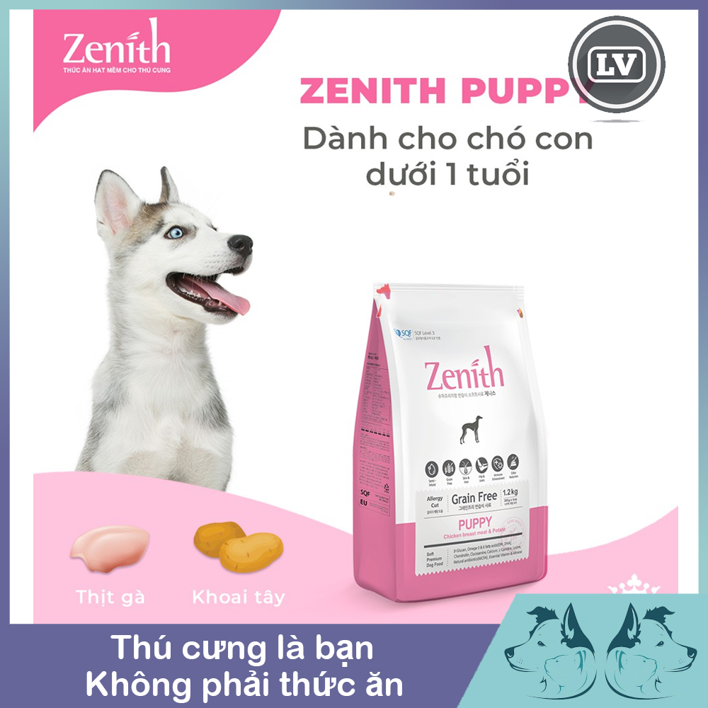Thức ăn hạt mềm cho chó con zenith - xuất sứ: hàn quốc