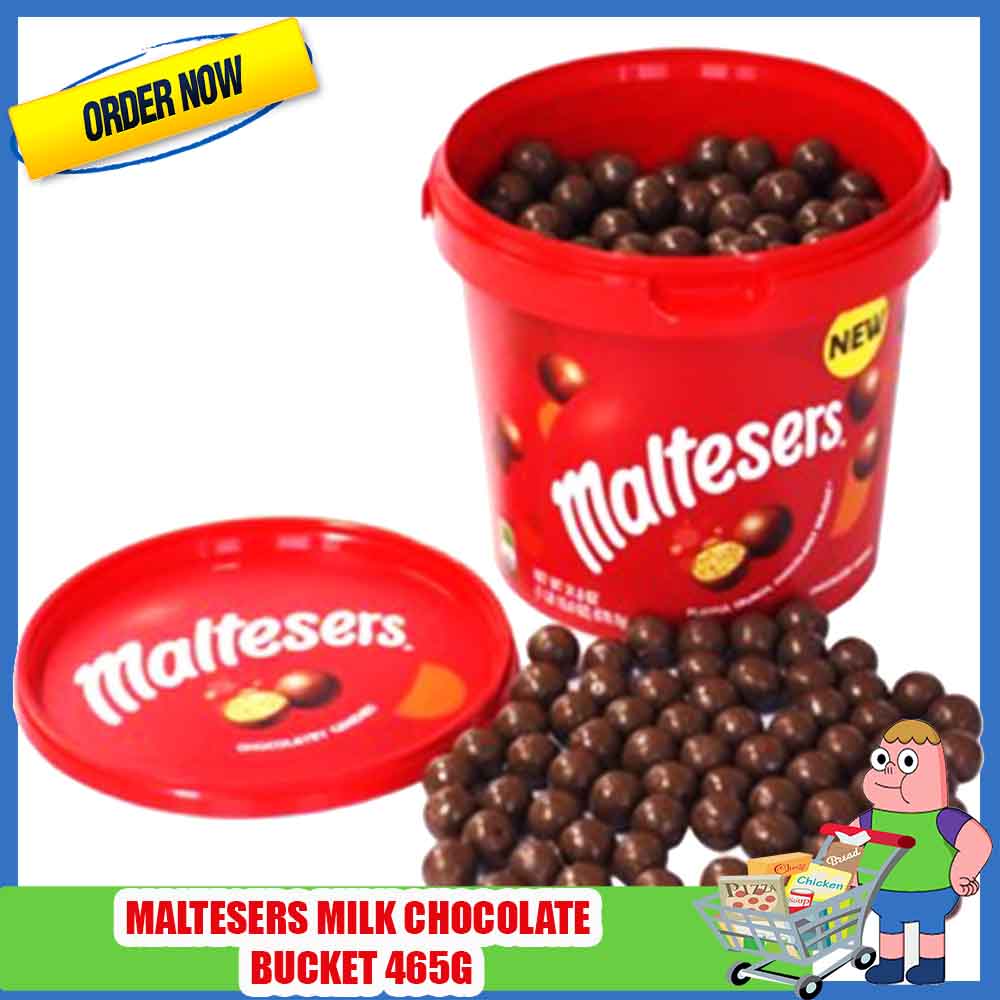 Maltesers Milk Chocolate Crunchy Balls Party Bucket 465g
