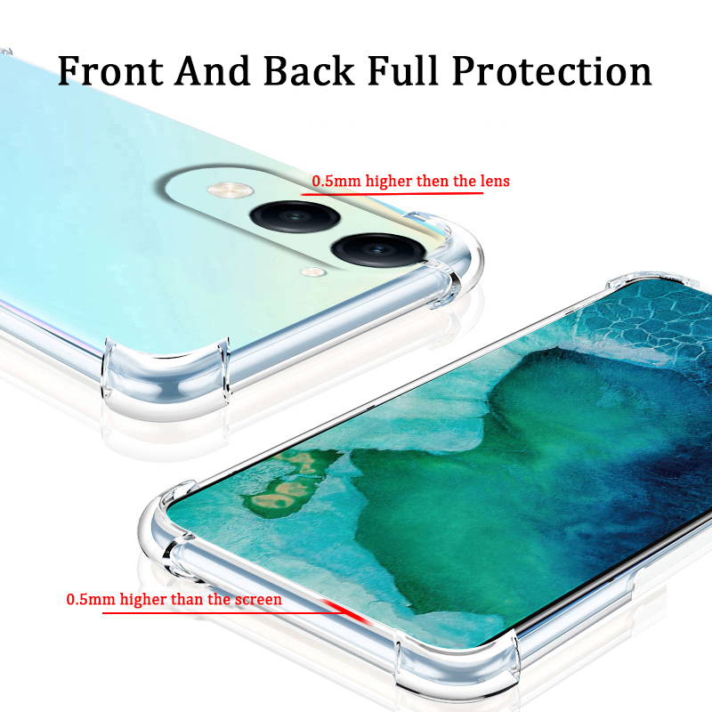 Phone case Vivo Y04 Soft Transparent Full Protection shockproof Armor Back Cover Vivo Y04 4G Case.