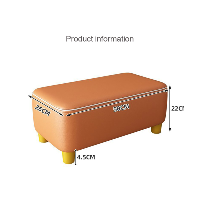 Technology cloth small stool home living room technical cloth low stool coffee table stool simple small bench net red solid wood changing stool bench simple bench