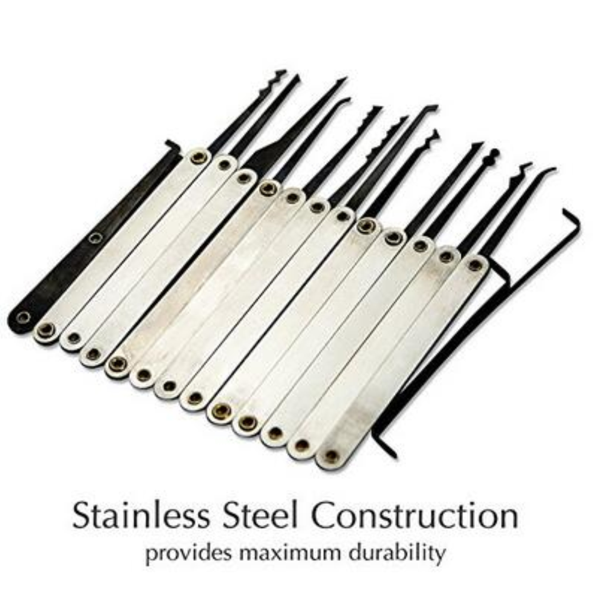 15Pcs Lock Opening Tools Lock Picks Set Key With Transparent Practice Padlock Household Lock Pick Set Unlocking Tool Durable Practical Key Extractor Tool