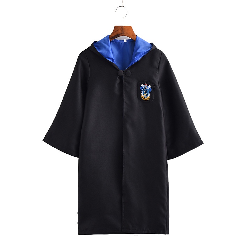Harry Potter Trang phục cho trẻ em Holloween Đồng phục cậu bé Gryffindor Cape cô gái Slytherin em bé Hufflepuff Cloak Ravenclaw Cosplay Playful Magic Robe AKKU