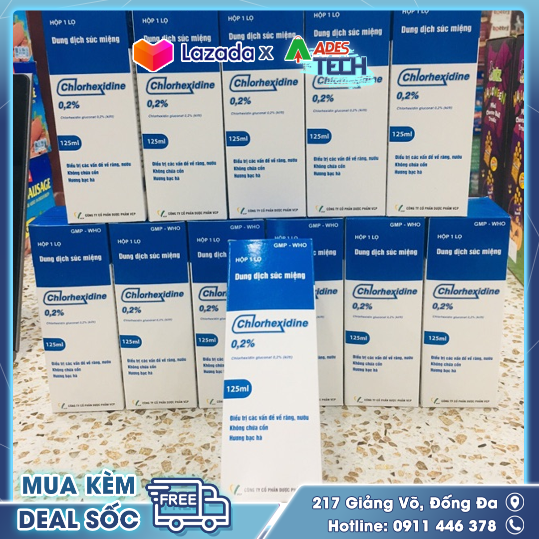 Dung dịch súc miệng CHLORHEXIDINE 0.2%