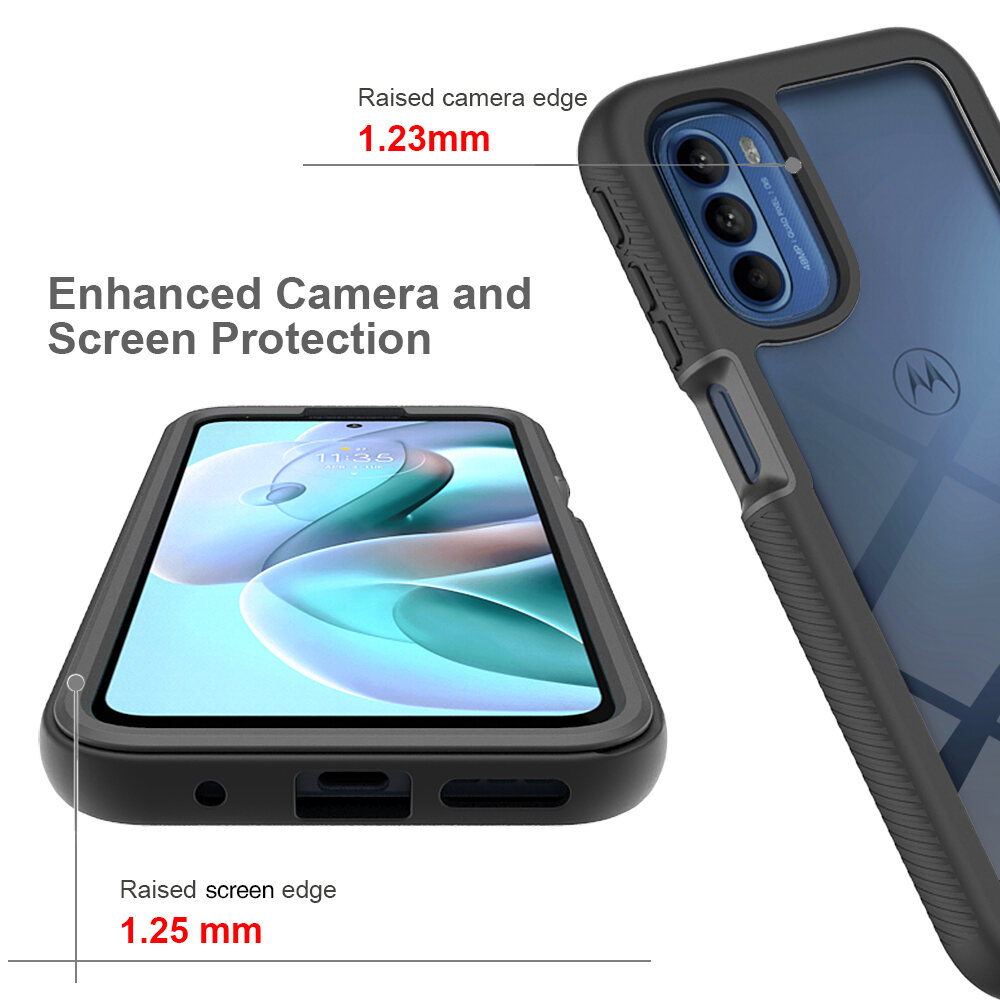 Custodia trasparente per Motorola Moto G31 G41 Hybrid antiurto Tpu/pc