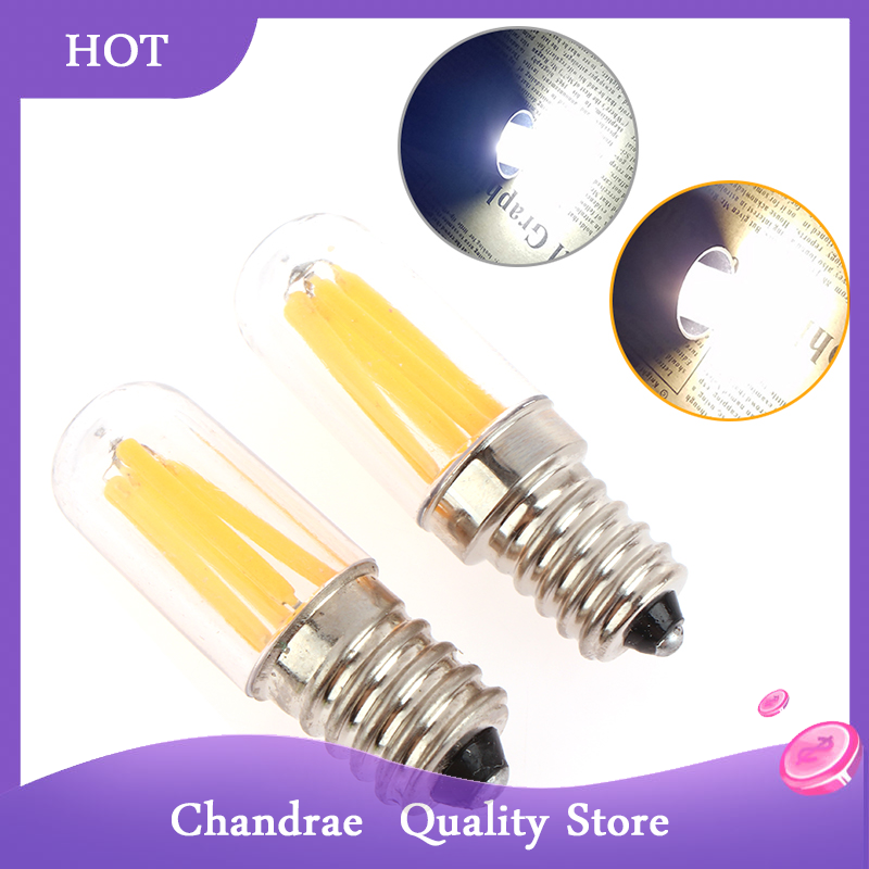 [Chandrae] tủ lạnh phụ kiện 220V Dimmable E12 E14 đui đèn vặn LED aplliance bóng đèn dây tóc 1W 3W tủ lạnh đèn tín hiệu đèn
