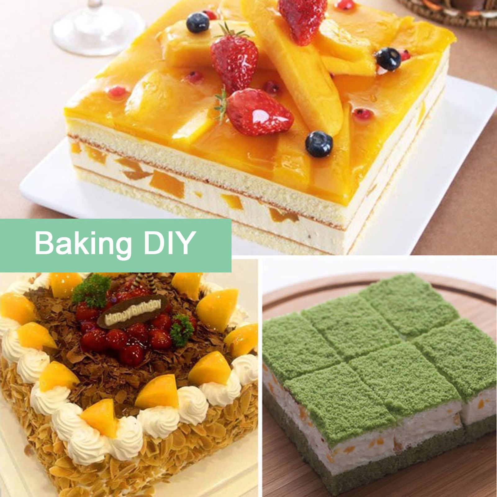 Square Cake Pan Wave Pattern Cake Mold Nonstick Silicone Cake Pan Easy Release High Temperature Resistant Perfect for Diy Baking 9 Inch Square Mold less Than