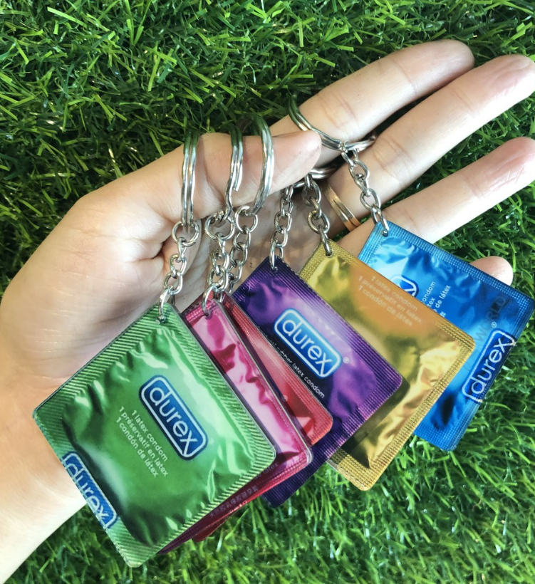 Móc Khóa Durex - Móc khoá in hình theo yêu cầu
