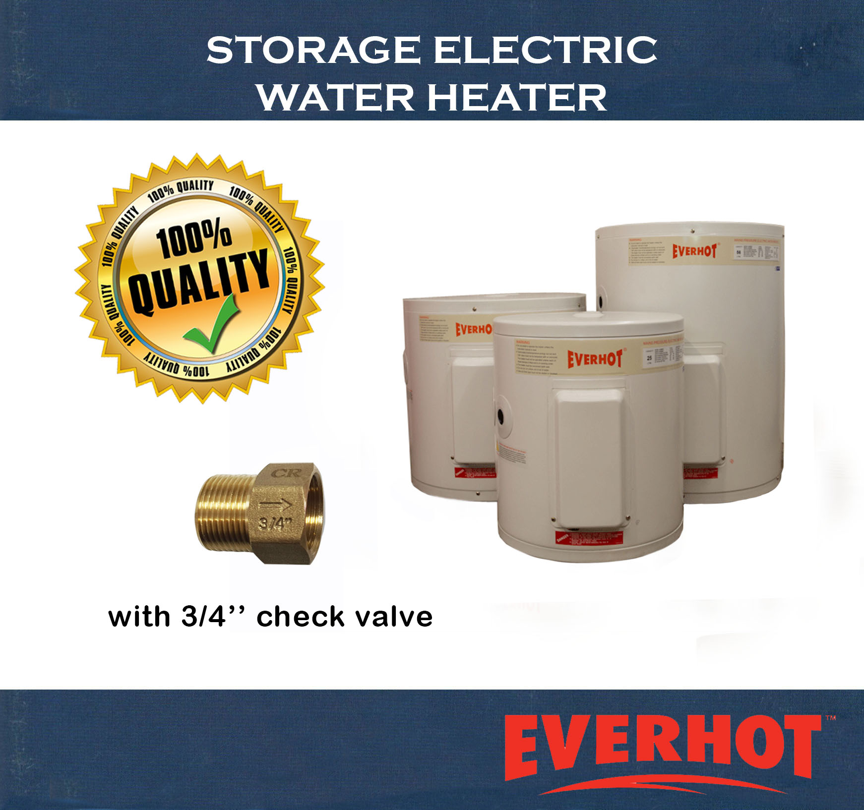 SG OFFICIAL STORE] *SG READY STOCK* Everhot Storage Electric Water Heater  With Bracket holder Check Valve 25L 38L 56L | Lazada Singapore