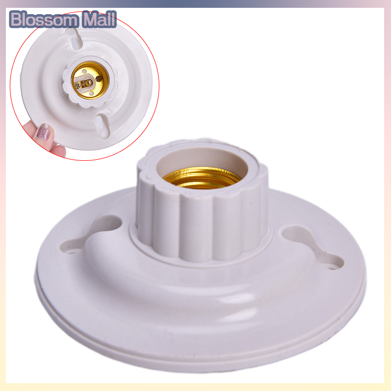 E27 led light bulb holder round socket e27 base hanging lamp socket screw base